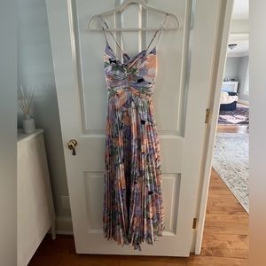 Astr the label Blythe dress, open back. Midi size small